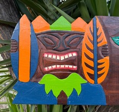 «Jimmy Buffet Music Plays Here» Wooden Wall Plaque Tiki Bar 39″x 10″