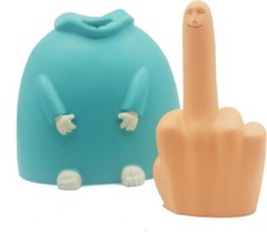 Middle Finger Statue Ornaments, Novelty Resin Finger Man Sculpture Decorations