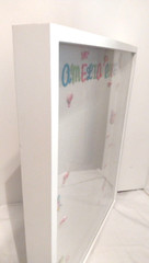 White Shadow Box Display Case 21″ L X 17″ W x 2″ H