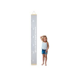 Morxy Canvas Growth Chart for Kids – Unisex Kids Room Wall Decor – Gray Wall …