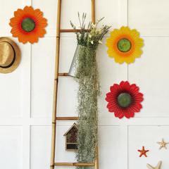 Sunflower Wall Decor – 9 Inch Metal Flower Wall Art Decorations, Sunflower Yard