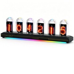 Nixie Tube Clock WiFi SYNC 12/24H No Assembly Required A Retro Gift for Friends