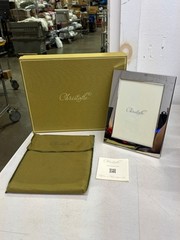 Christofle UNI Silver Plated Picture Frame 5 x 7 in – New / Open Box