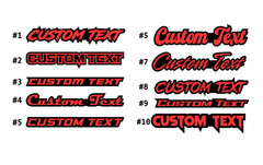 Custom GLOW IN DARK Laser Cut Acrylic Emblem Car Badge Customized Text Names
