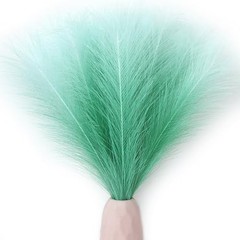 Mandy’s Silk Pampas Grass Bouquet 20 Stems 17.7in Fluffy Gradient Green