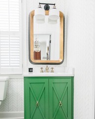 Uttermost 09301 Niva Metallic Gold Black Wall Mirror Bold Modern Beveled 42in