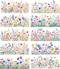 UV DTF Cup Wrap – 10 Sheet Flower UV DTF Transfer Stickers, Floral Flower Wraps