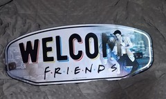 Friends TV Show Open Road Brands Wood Sign Oval Wall Sign 9x20in Translucent