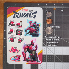 Marvel Rivals Daredevil (Devil 2099 Skin) Sticker Sheet
