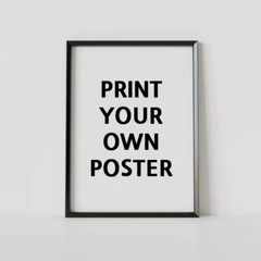 Custom Poster Printing Personalized Digital File Only Print Your Design