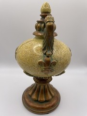 Beautiful Pair Of Decorative Mantel/Shelf Pieces Gold Tone 9 inches