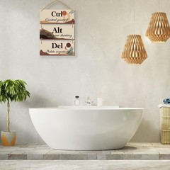 3 Pcs Boho wall decor Boho Bathroom Decor Motivational Office Wall Decor Bath…