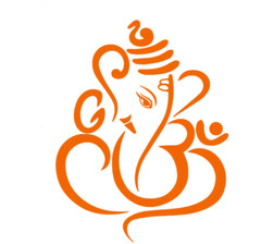 Hindu God Ganesh / Ganpati vinyl sticker decal – many sizes / colors available