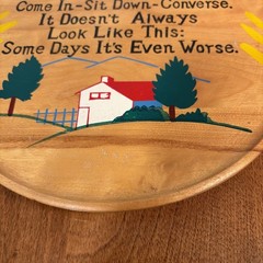 Vintage Wooden Wall Plaque Funny Saying Kitchen Decor House a Mess Humor Sign