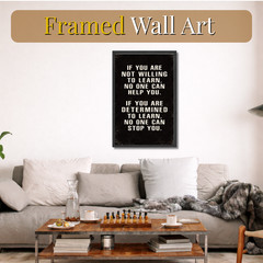 Motivational Quotes Wall Art 11×17 Gift for Entrepreneurs Framed Poster