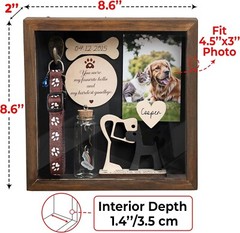 Pet Memorial Shadow Box Frame Of Loved Gifts Sympathy Gifts For Loss Of Dog Cat