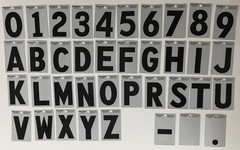 Hillman 3-Inch Wide Cut Sticker Adhesive Mylar Numbers, Letters YOU PICK EACH