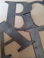15» Tall Metal Letters A-Z and Numbers 0-9 FREE SHIPPING