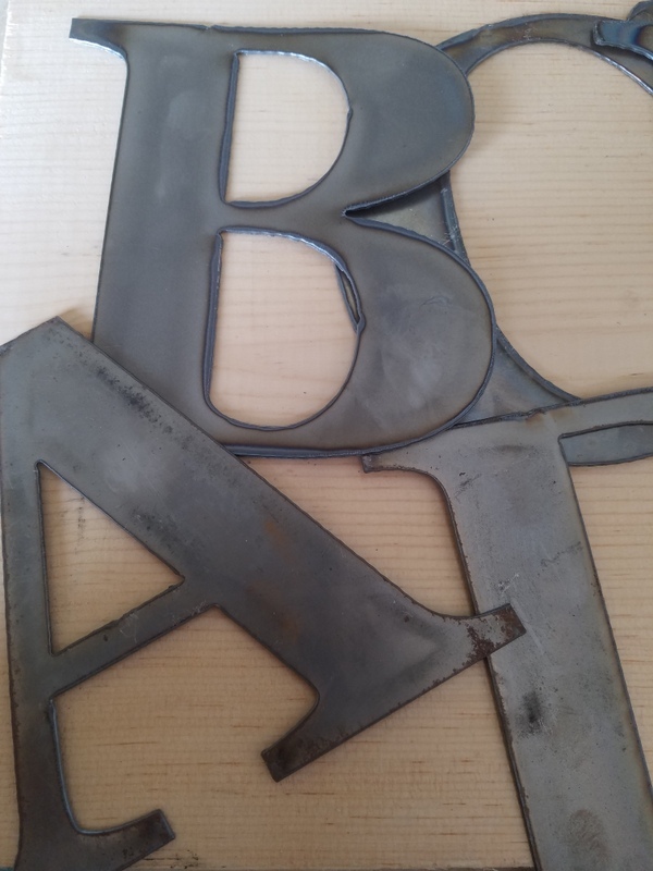 6″ Tall Metal Letters A-Z and Numbers 0-9 FREE SHIPPING