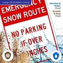 Emergency Snow Route No Parking Over 2 Inches Sign,