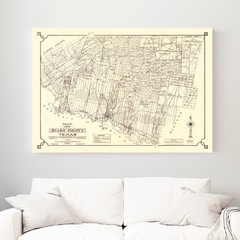 Old Map of Starr County, TX 1935 – Vintage Texas Art