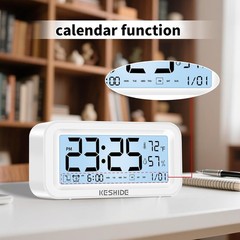 Battery Operated Digital Clock: Cordless Small Alarm Clock for Bedroom Travel…