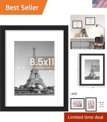 Protective Packaging 8.5×11 Frame – Display Versatility with a Touch of Class