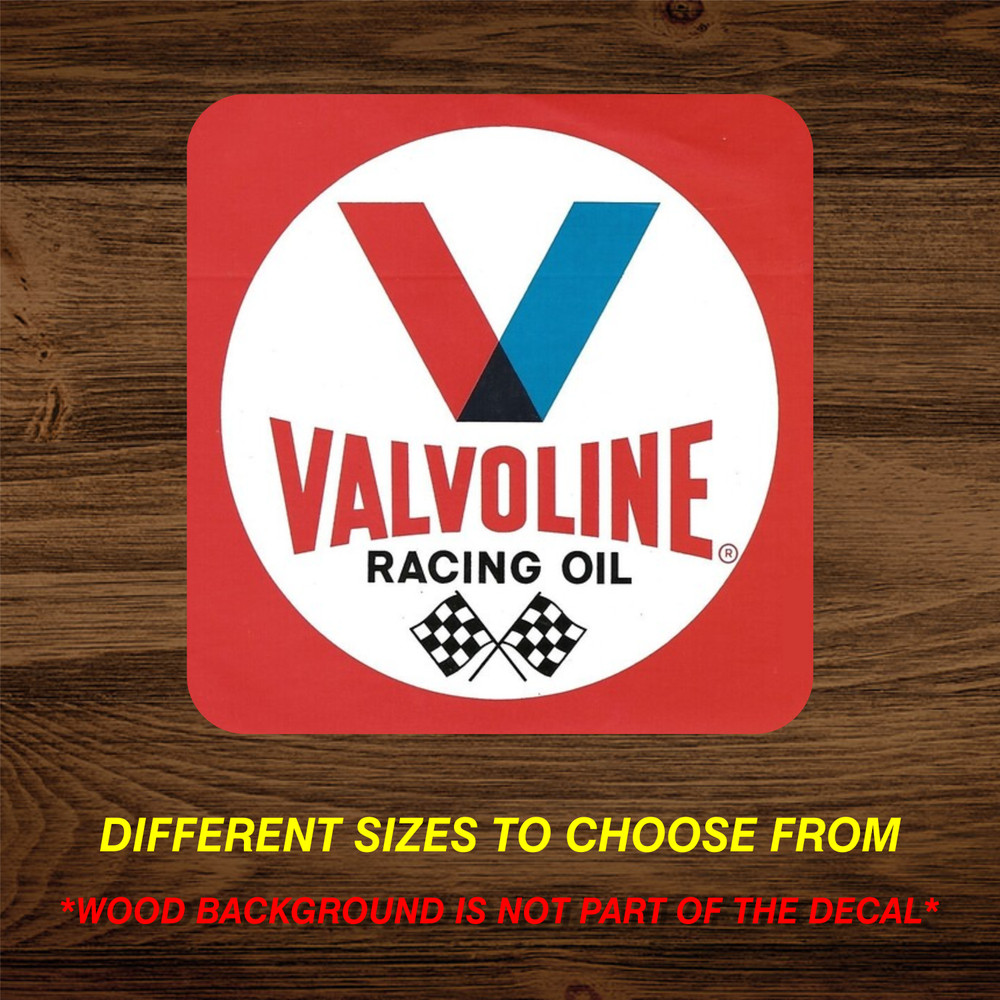 VALVOLINE Racing Oil Sticker 70s 80’s Old School Vintage Hot Rod Muscle Car