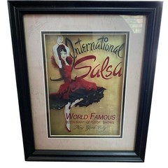 International Salsa Restaurant New York City 3D Shadow Box Framed Art Wall Decor