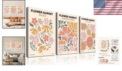 Framed Sage Green Boho Wall Art Set of 3 – Ready to Hang Canvas Prints