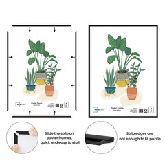 2 pack 16×20 Basic Black Poster Frame