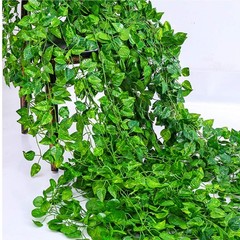 12Pack 86in Artificial Vine Leaves Green Hanging Fake Plants for Home Decor