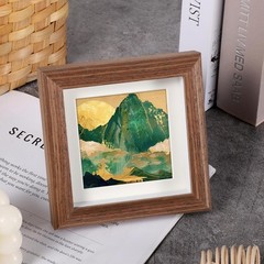 4×4 Solid Wood Shadow Box Frame – Display Photos, Medals, Awards & Memorabilia