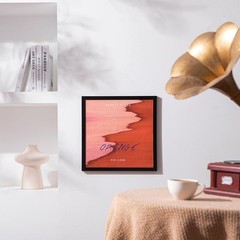 12.5×12.5 Vinyl Record Frame Black 4 Pack LP Album Cover Wall Display Mount