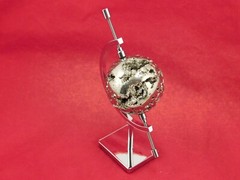 Display Stand CALIPER Type Adjustable Chrome Medium Size