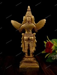 Brass Idol Garuda for Pooja and Home Decor Showpiece Figurine Statue
