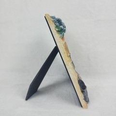 Garden Bird Picture Frame Beige Floral Resin Tabletop Wall Decor Cottagecore