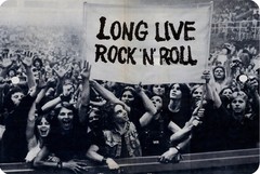 ROCK & ROLL MUSIC Sign 8 x 12 Emblem LONG LIVE Version