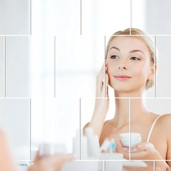 Frameless Flexible Mirror Sheets – 8×10 Inch Stickers for Elegant Wall Decor