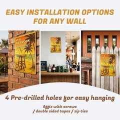 Man Cave Decor Metal Bar Sign, Home Bar Wall Decor, Beach Bar Wall Art, Tropical