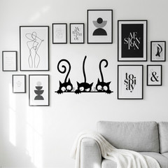 Cat Pattern Home Quote Vinyl Wall Decal Decor Art Sticker Decals PVC Baby