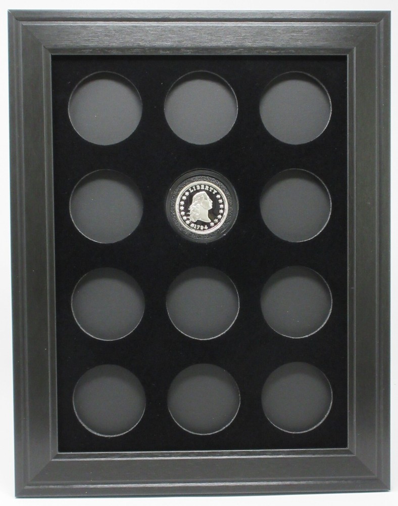 1 OZ. SILVER ROUND COINS 39mm (NOT INCLUDED) WALL DISPLAY PICTURE FRAME 9″ x 12″