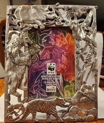 SEAGULL Fine Pewter Safari Photo Frame Wildlife Animal Canada 7″ X 9 » New