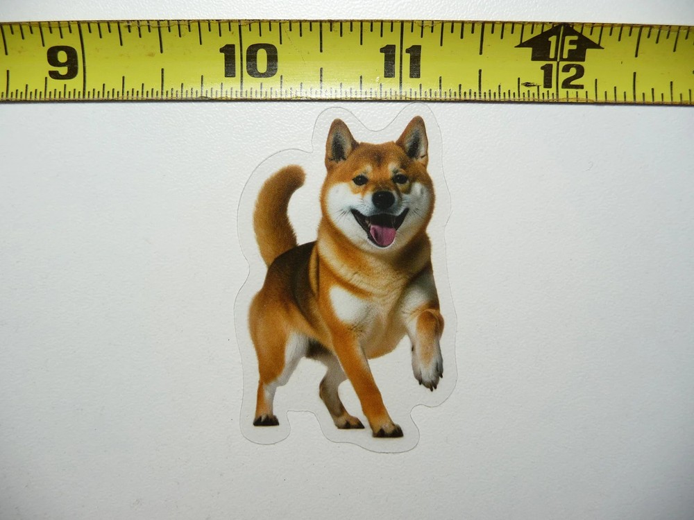 SHIBA INU DOG SMALL STICKER DECAL PET COLORFUL BEST FRIEND FUNNY