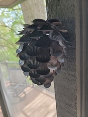 Unique Metal Pinecone. Roughly 6 Inches. Great Shape. Wind spinner.