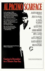 AA3696 Scarface Film By Brian De Palma 1983 Bordered Movie Poster 11×17