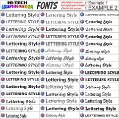 Your Text Vinyl Decal Sticker Car Window Bumper Letters Numbers Lettering Name