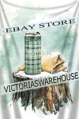 thermos winter tapestry festive seasonal decor fabric poster 59X82 in