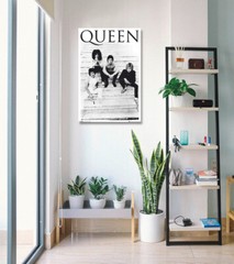 Queen – B&W Music Poster (Brazil 1981 – The Guys) (Size: 24″ x 36″)