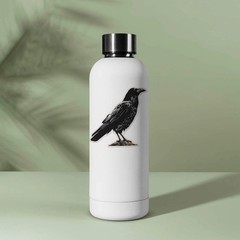 Crow Birdwatching Sticker- Decal for Water Bottle or Laptop